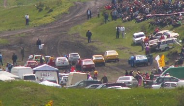 Racing in the dust on the outskirts of Chisinau